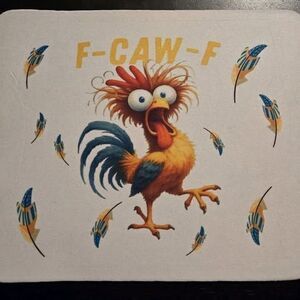 F- CAWF - F Mouse Pad Funny Office Gag Gift